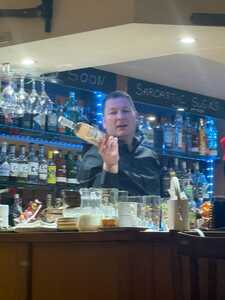 Phil behind bar Phil behind bar